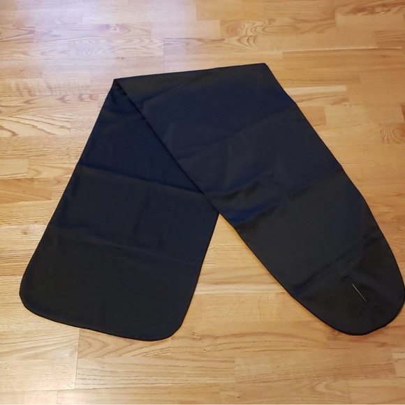 Adrianna Papell Solid Black Satin Shrug, Wrap, Scarf, Shawl - Picture 5 of 7